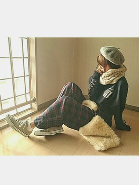 「--（--）のアイテム（パンツ）」を使った、小鹿*さん（レディース・162cm）の秋コーディネート