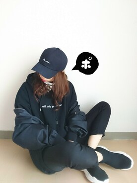 「ストリート服が好き」｜「アイテム（MA-1）」を使った、小鹿*さん（レディース・162cm）の秋コーディネート