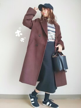 「--（--）のアイテム」を使った、小鹿*さん（レディース・162cm）の秋コーディネート