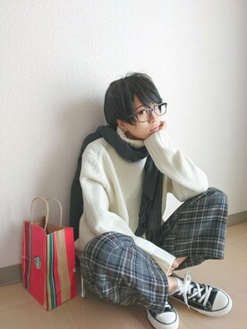 「--（--）のアイテム（パンツ）」を使った、小鹿*さん（レディース・162cm）の冬コーディネート