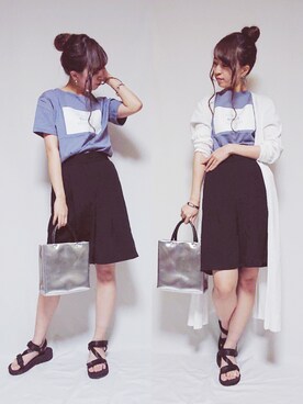 「--（--）のアイテム」を使った、小鹿*さん（レディース・162cm）の春コーディネート