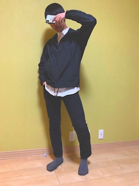 「GU（ジーユー）の（GU）スキニーフィットジーンズ（MEN ⁄ ジーンズ）」を使った、SHUTO(低身長男子)さん（メンズ・167cm）の春コーディネート