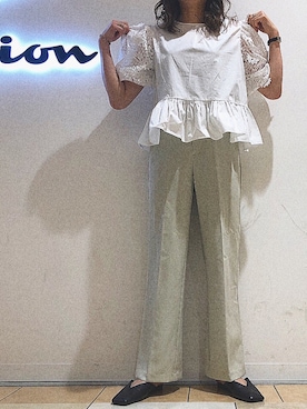「Champion（チャンピオン）のアイテム（その他）」を使った、Miyuさん（レディース・163cm）の夏コーディネート