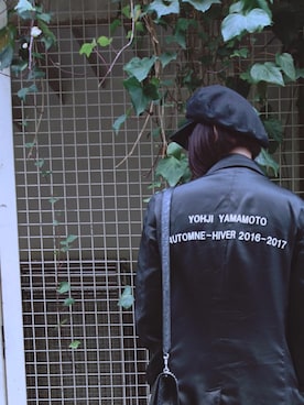 「Yohji Yamamoto（ヨウジヤマモト）のアイテム（ダウンジャケット/コート）」を使った、rukaさん（レディース・158cm）の春コーディネート