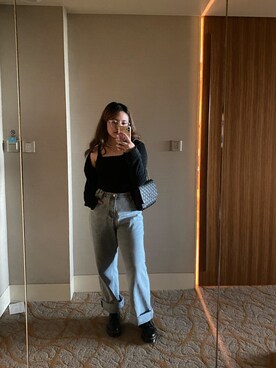 「6IXTY8IGHTのアイテム（トップス）」を使った、khiella // メイさん（レディース・158cm）の春コーディネート