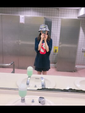 「WEGO（ウィゴー）のアイテム（帽子、ホワイト系）」を使った、ameame5903さん（レディース）の春コーディネート