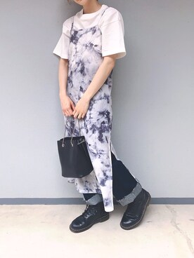 「WEGO（ウィゴー）のアイテム（シャツワンピース）」を使った、ユナオくんさん（レディース・163cm）の春コーディネート