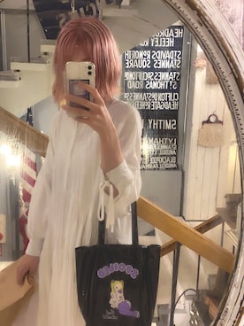 「WC（ダブル シー）のアイテム（トートバッグ）」を使った、ユナオくんさん（レディース・163cm）の夏コーディネート