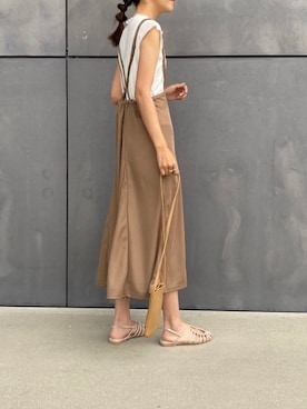 「シアーシャツワンピース」｜りょんさん（レディース・165cm）の夏コーディネート