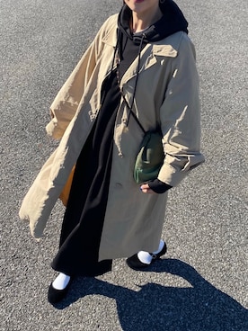 「裏起毛ワンピース」｜りょんさん（レディース・165cm）の冬コーディネート