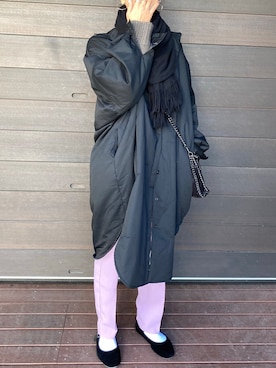 「chuclla（チュクラ）のアイテム（その他アウター）」を使った、りょんさん（レディース・165cm）の冬コーディネート