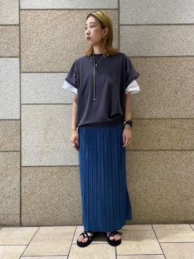 「ベーシック/トラッド」｜YOSHIDA MAYUさん（レディース・162cm）の夏コーディネート