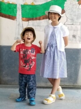 タマゴ？ヒヨコ？さん（キッズ・137cm）の夏コーディネート