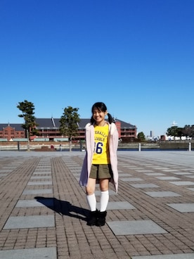 「a.v.v（アーヴェヴェ）のアイテム（その他アウター）」を使った、タマゴ？ヒヨコ？さん（キッズ・140cm）の冬コーディネート