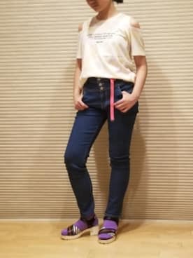 「アイテム（パンツ）」を使った、タマゴ？ヒヨコ？さん（キッズ・152cm・10代）の春コーディネート