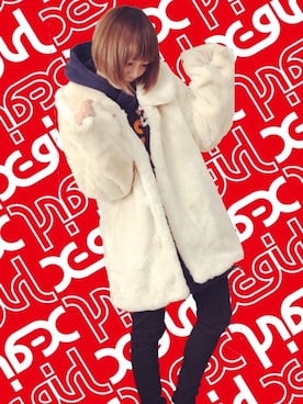 「Little sunny bite（リトルサニーバイト）のアイテム（ジャケット/アウター）」を使った、わいみーさん（レディース・154cm）の春コーディネート