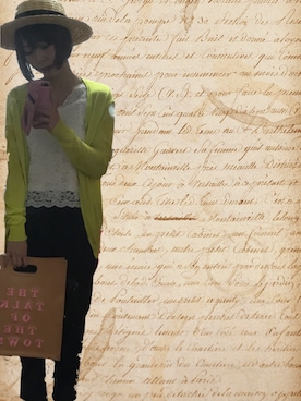 「レースタンク」｜わいみーさん（レディース・154cm）の春コーディネート