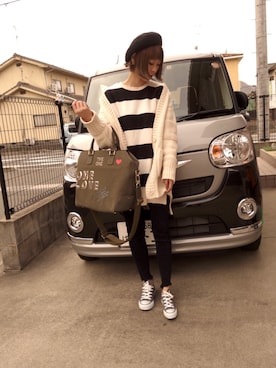 「maxsix（マックスシックス）のアイテム（バッグ）」を使った、わいみーさん（レディース・154cm）の冬コーディネート