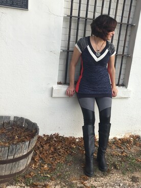 「made for me to look amazingのアイテム（ニット/セーター、その他）」を使った、Filentiaさん（レディース）の春コーディネート