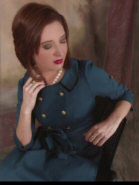 「Lindy Bopのアイテム（ワンピース、ブルー系）」を使った、Filentiaさん（レディース）の春コーディネート