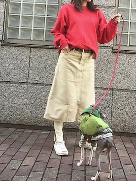 「ご近所コーデ」｜「アイテム（その他）」を使った、rkmmさん（レディース・163cm）の春コーディネート
