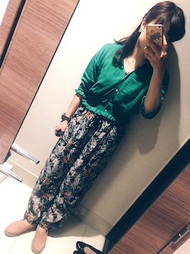 「GU（ジーユー）のアイテム（キャミソール、グレー系）」を使った、china＊さん（レディース・153cm）の夏コーディネート
