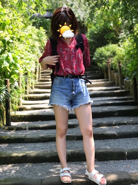 「Manhattan Portage」｜もも🦉さん（レディース・168cm）の夏コーディネート