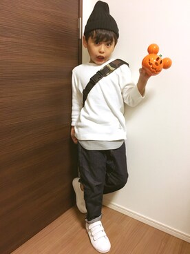 「wearhalloween2017」｜「アイテム（雑貨/ホビー）」を使った、Minさん（キッズ・120cm）の秋コーディネート