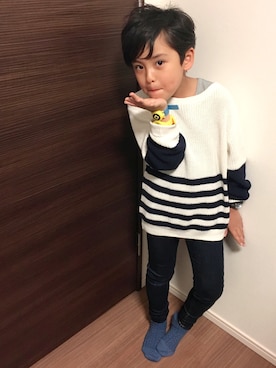 Minさん（キッズ・120cm）の冬コーディネート