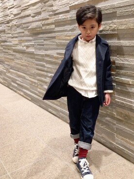 Minさん（キッズ・120cm）の冬コーディネート