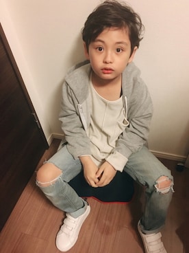 Minさん（キッズ・120cm）の冬コーディネート