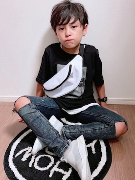 「MKT（エムケーティー）のアイテム（バッグ）」を使った、Minさん（キッズ・130cm）の夏コーディネート