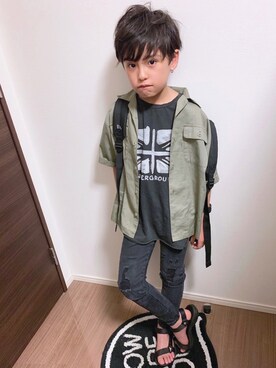 Minさん（キッズ・130cm）の秋コーディネート