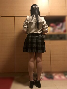 「MARC JACOBS（マークジェイコブス）のアイテム（スカート）」を使った、Morino_kumaさん（レディース・159cm）の秋コーディネート