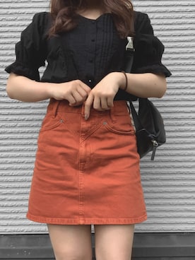 「OZOC（オゾック）のアイテム（その他シューズ）」を使った、ズミさん（レディース・147cm）の秋コーディネート