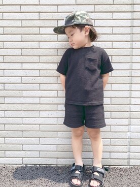 RiiHaaさん（キッズ・100cm）の夏コーディネート
