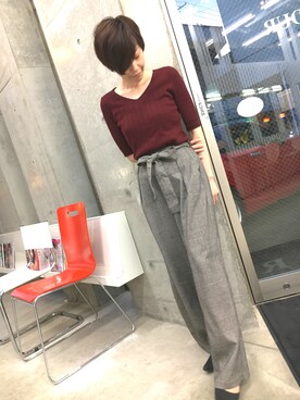 「リブ　」｜「アイテム（福袋/福箱）」を使った、シオンさん（レディース・158cm）の秋コーディネート
