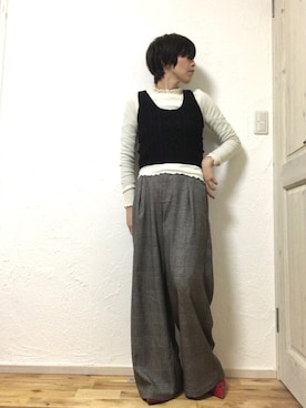 シオンさん（レディース・158cm）の冬コーディネート