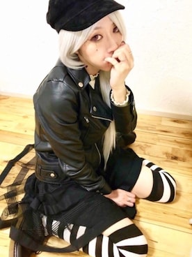 「ハロウィン」｜「アイテム（福袋/福箱）」を使った、シオンさん（レディース・158cm）の秋コーディネート