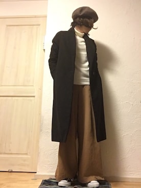「オールスター」｜「アイテム（トレンチコート）」を使った、シオンさん（レディース・158cm）の冬コーディネート