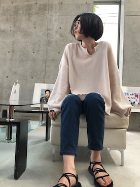 「FUJIROCKEEN」｜「アイテム（その他）」を使った、シオンさん（レディース・157cm）の夏コーディネート