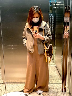 「WILLSELECTION（ウィルセレクション）のアイテム（ジャケット/アウター）」を使った、みゆこさん（レディース・153cm）の秋コーディネート