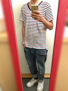 「VISION（ヴィジョン）のアイテム（シューズ）」を使った、D-chさん（メンズ・168cm）の秋コーディネート
