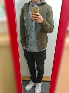 「VISION（ヴィジョン）のアイテム（シューズ）」を使った、D-chさん（メンズ・168cm）の秋コーディネート