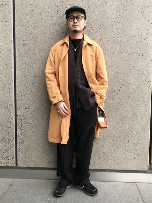 【値下げ】アダムエロペ　ガーメントダイ　ステンカラーコート ADAM ET ROPE'（アダムエロペ）の「ガーメントダイ ステンカラー