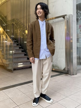 ADAM ET ROPE' HOMME STAFFさん（メンズ・173cm）の春コーディネート