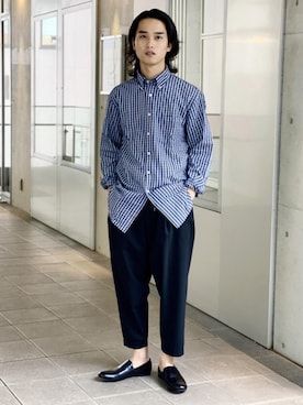 「ブルックスブラザーズ」｜「アイテム（その他）」を使った、ADAM ET ROPE' HOMME STAFFさん（メンズ・173cm）の春コーディネート