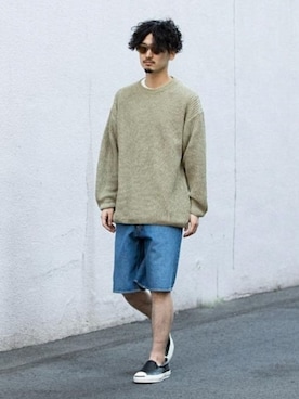 「AULAREE」｜「アイテム（トップス）」を使った、ADAM ET ROPE' HOMME STAFFさん（メンズ・171cm）の春コーディネート