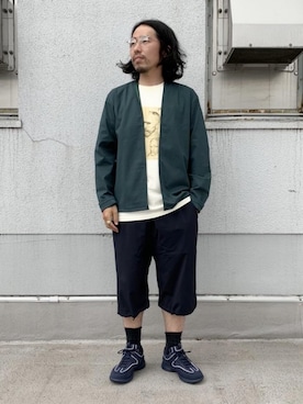 「アイテム（カーディガン/ボレロ）」を使った、ADAM ET ROPE' HOMME STAFFさん（メンズ・169cm）の春コーディネート