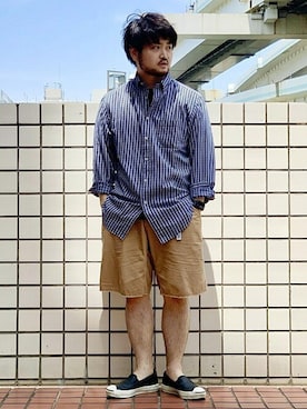 「グラミチ」｜ADAM ET ROPE' HOMME STAFFさん（メンズ・168cm）の夏コーディネート